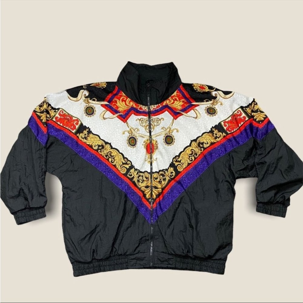 Vintage 80s zip up windbreaker